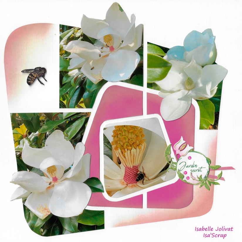 Gabarit Dallas - Fleurs de magnolia